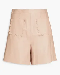 RED Valentino Leather shorts - Pink Pink