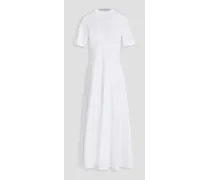 Sola Pima cotton-jersey midi dress - White