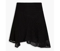 Augusti crochet-knit mini skirt - Black