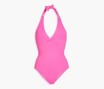 Rimini printed halterneck swimsuit - Pink