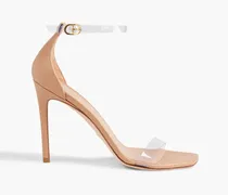 Leather and PVC sandals - Neutral