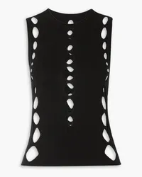 Dion Lee Cutout wool tank - Black Black