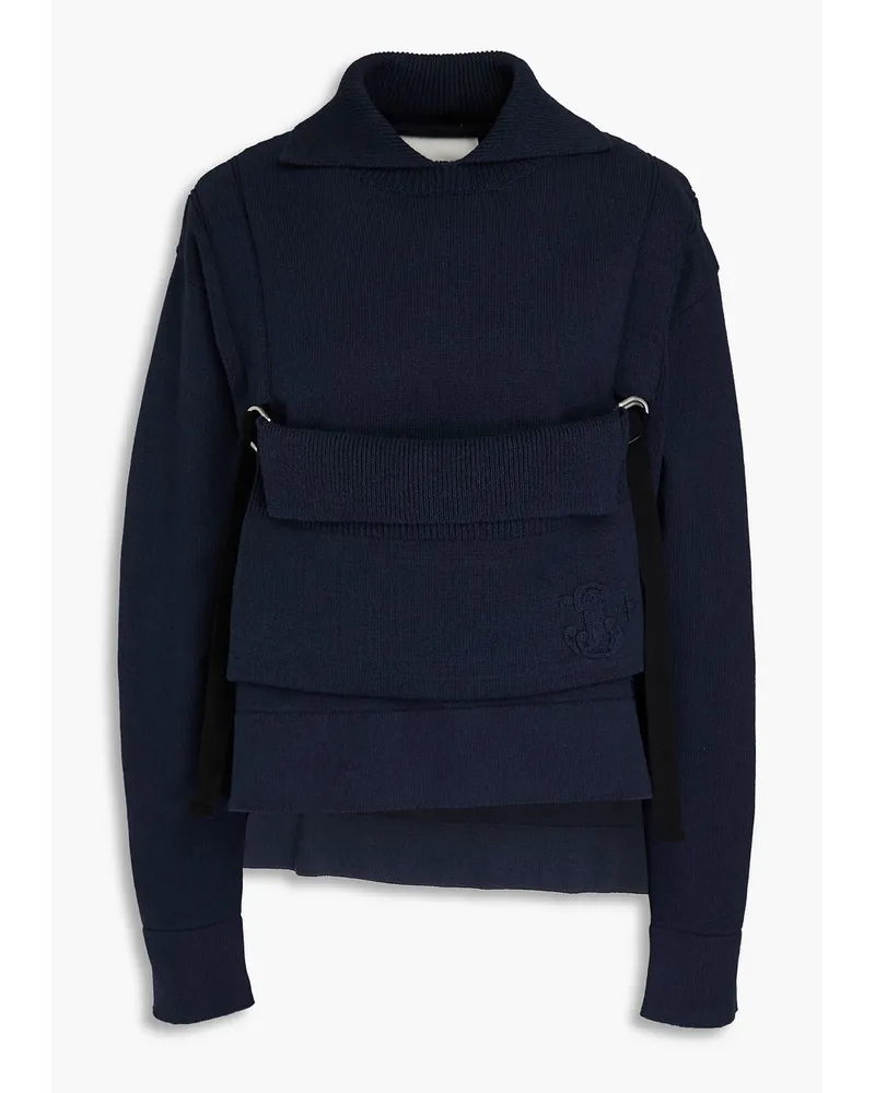 Jil Sander Cotton-blend sweater - Blue Blue