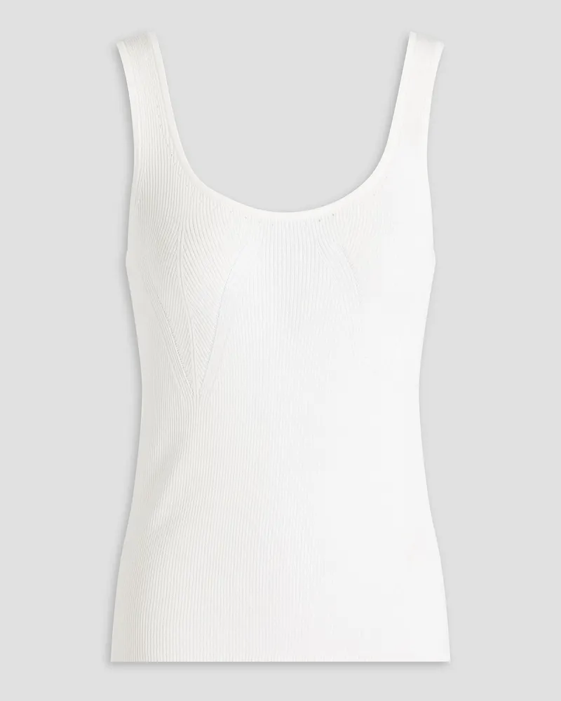 Co Ribbed silk tank - White White