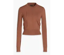 Cashmere-blend sweater - Brown