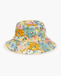 Zimmermann Floral-print linen bucket hat - Yellow Yellow