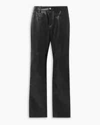 Maison Margiela Leather straight-leg pants - Black Black