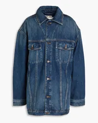 Nili Lotan Oversized faded denim jacket - Blue Blue