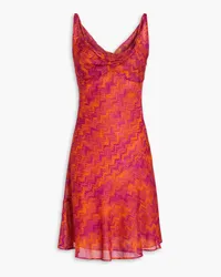 Missoni Crochet-knit mini dress - Orange Orange