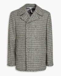 Thom Browne Wool-tweed peacoat - Gray Gray