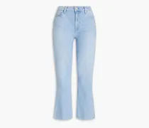 Vintage Colette cropped high-rise bootcut jeans - Blue