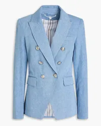 Veronica Beard Miller double-breasted denim blazer - Blue Blue