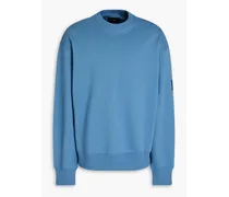 Logo-print French cotton-terry sweatshirt - Blue