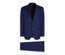 Wool -jacquard suit - Blue