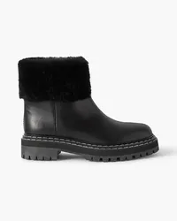 Proenza Schouler Shearling-lined leather ankle boots - Black Black