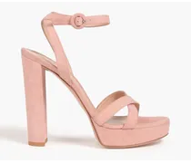 Dahlia suede platform sandals - Pink
