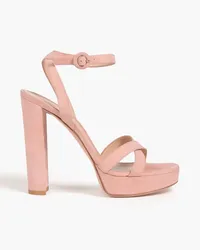 Gianvito Rossi Dahlia suede platform sandals - Pink Pink