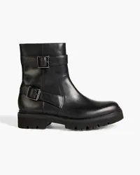 Grenson  Natasha buckled leather ankle boots - Black Black