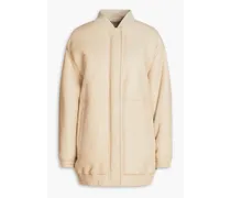 Gariola oversized leather jacket - White