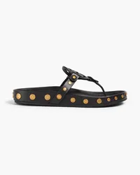 Tory Burch Miller studded leather flip flops - Black Black