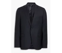 375 herringbone wool suit jacket - Blue
