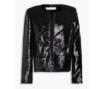 Cholena sequined tulle jacket - Black