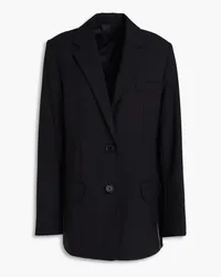 Helmut Lang Satin-trimmed twill blazer - Black Black