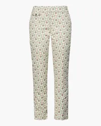 Paco Rabanne Cotton-blend jacquard straight-leg pants - White White