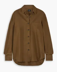 Brioni Silk-shantung shirt - Brown Brown