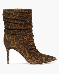 Gianvito Rossi Cecile 85 leopard-print suede ankle boots - Animal print Animal