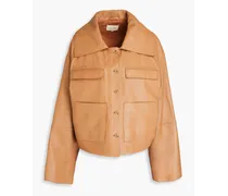 Sulat leather jacket - Brown