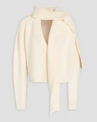 Alice + Olivia Alice Olivia - Cropped knitted cardigan - White White