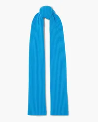 arch4 Nancy ribbed cashmere scarf - Blue Blue