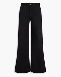 Paige Harper high-rise wide-leg jeans - Black Black