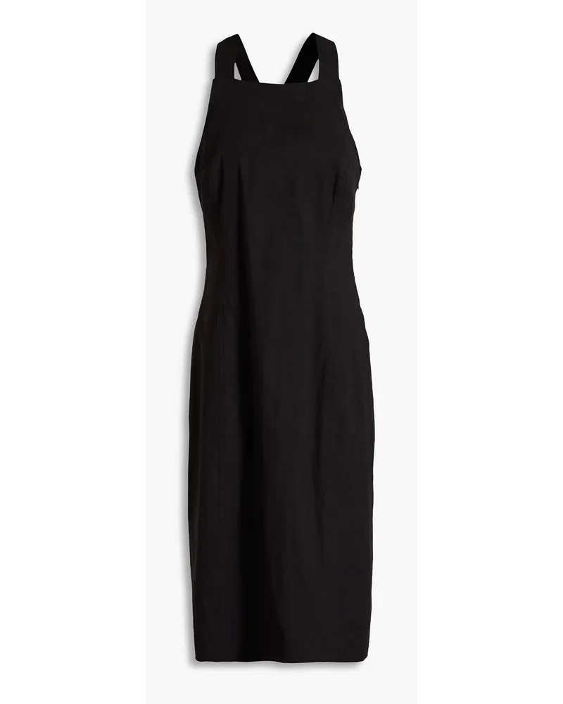 Theory X-Racer linen-blend dress - Black Black