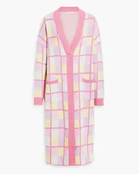 Olivia Rubin Checked knitted cardigan - Pink Pink