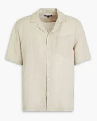 Frescobol Carioca Angelo linen shirt - Green Green