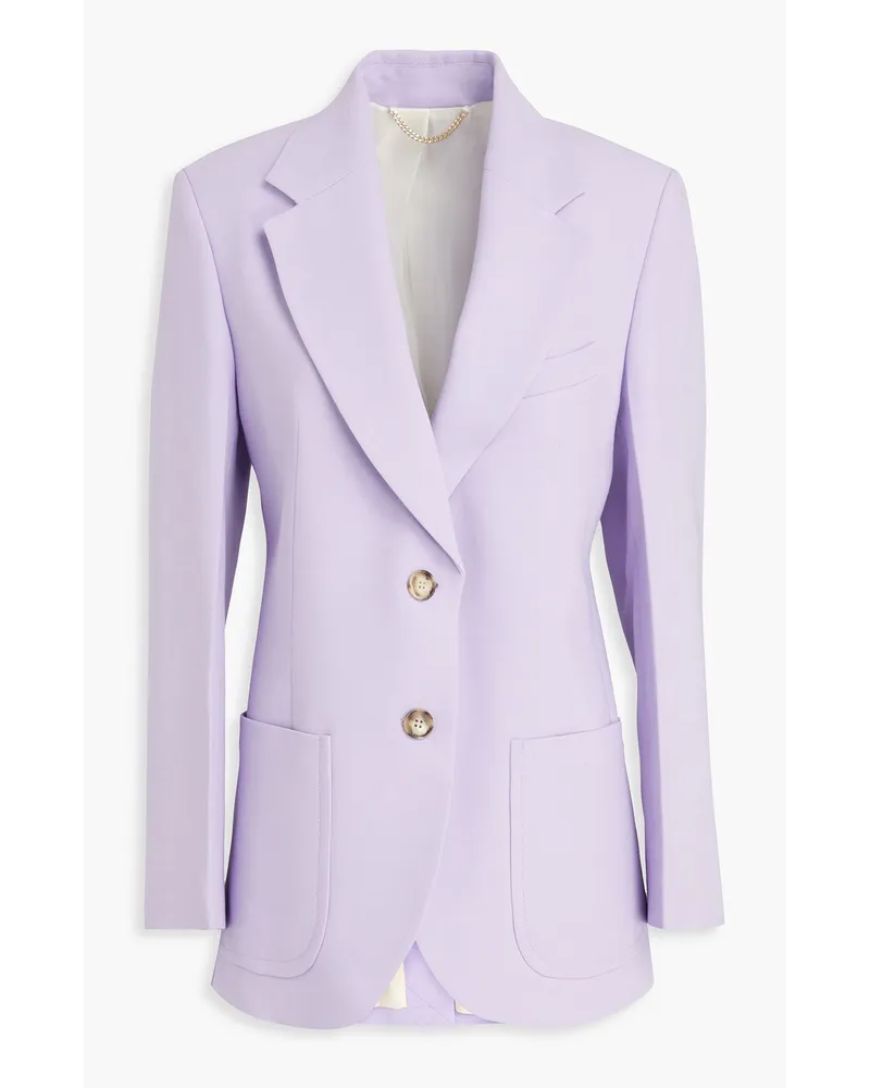 Victoria Beckham Crepe blazer - Purple Purple