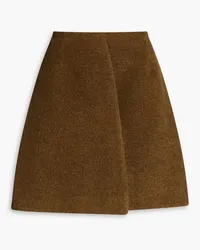 Jil Sander Brushed wool mini skirt - Green Green