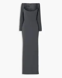 Alex Perry Darius stretch-crepe gown - Gray Gray