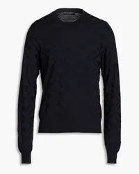 Dolce & Gabbana Jacquard-knit silk sweater - Blue Blue