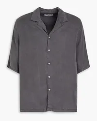 Officine Generale Lyocell-twill shirt - Gray Gray