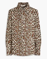 Tory Burch Reva leopard-print cotton-poplin shirt - Animal print Animal