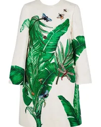 Dolce & Gabbana Embellished embroidered cotton and silk-blend brocade coat - Green Green