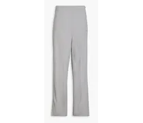 Twill wide-leg pants - Gray
