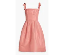 Oscar de la Renta Appliquéd mikado dress - Pink Pink