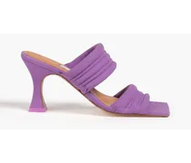 Frostine quilted neoprene mules - Purple