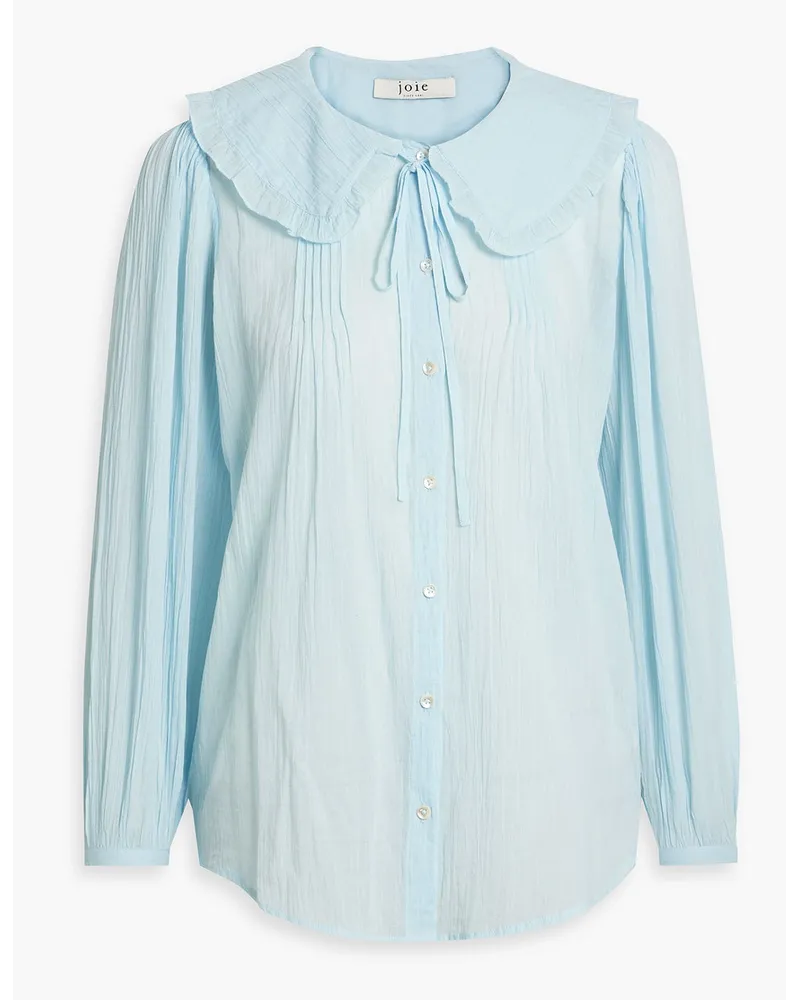 Joie Pintucked cotton blouse - Blue Blue