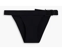 Buckled mid-rise bikini briefs - Black