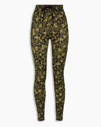 The Upside Lili camouflage-print stretch leggings - Green Green